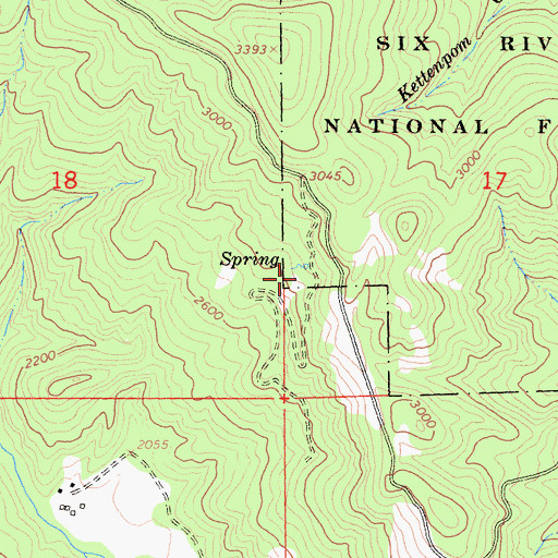 Topographic Map of Hoaglin School (historical), CA