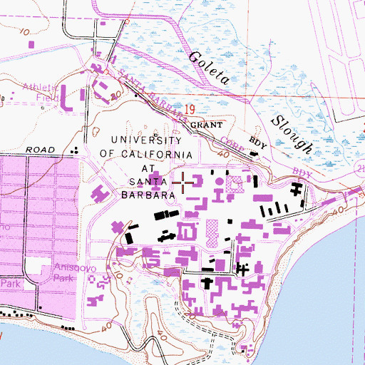 Topographic Map of Cheadle Hall, CA