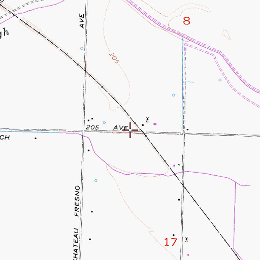 Topographic Map of Bender (historical), CA