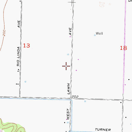 Topographic Map of Bender School (historical), CA