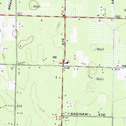 Topographic Map of Canal School (historical), CA