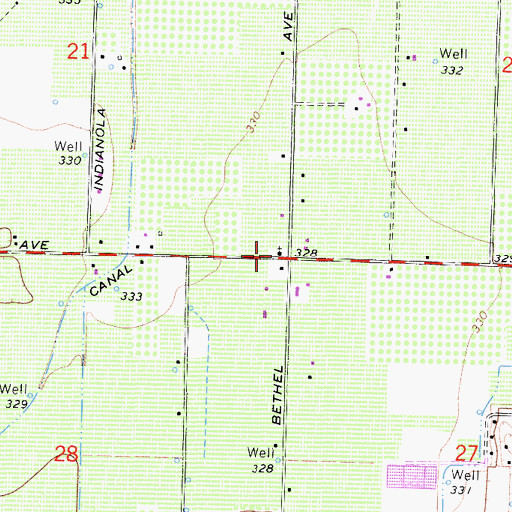 Topographic Map of Danish Church, CA