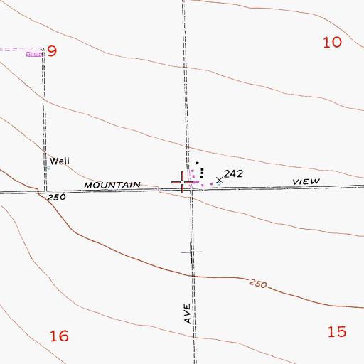 Topographic Map of Englebrecht Ranch, CA