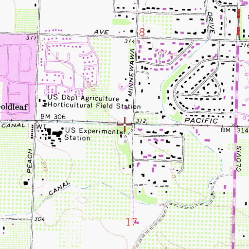 Topographic Map of Eshel (historical), CA