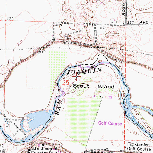 Topographic Map of Fresno Beach (historical), CA