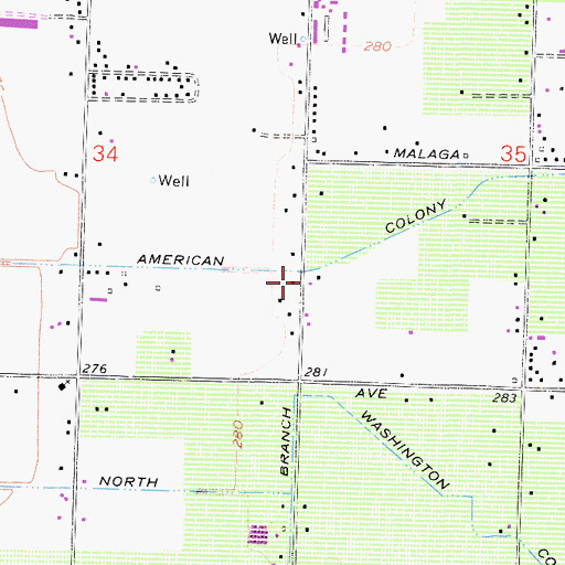 Topographic Map of Gill School (historical), CA