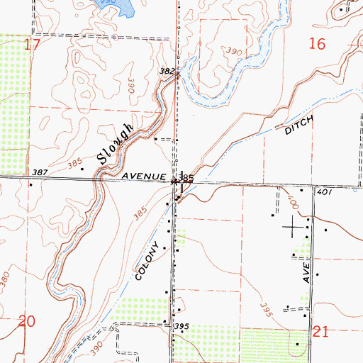 Topographic Map of Gray Colony School (historical), CA