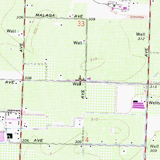 Topographic Map of Horace Mann School (historical), CA