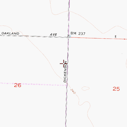 Topographic Map of Lethent School (historical), CA