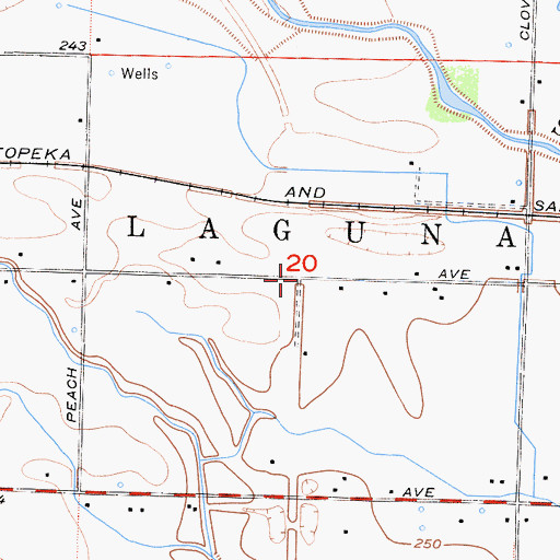 Topographic Map of Lillis (historical), CA