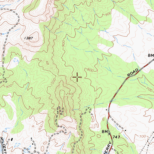Topographic Map of McKenzie Spring (historical), CA