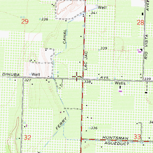 Topographic Map of Riverside School (historical), CA