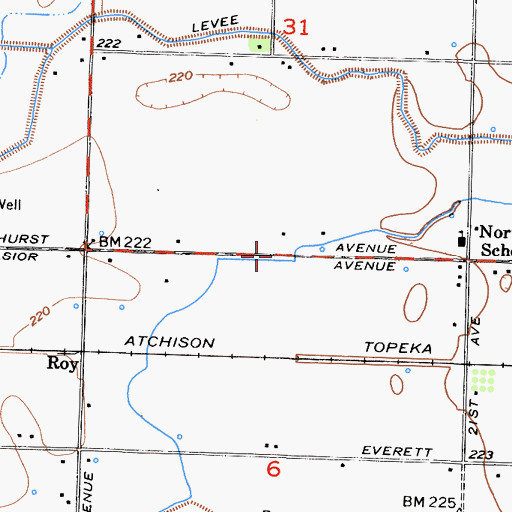 Topographic Map of Robinson (historical), CA