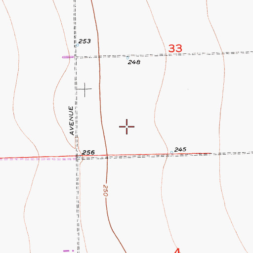Topographic Map of Tufts Ranch (historical), CA