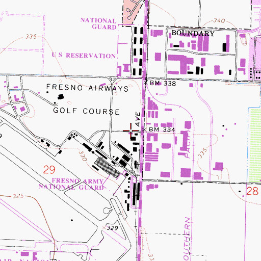 Topographic Map of Vanris (historical), CA