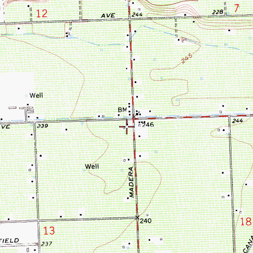 Topographic Map of Vineland School (historical), CA