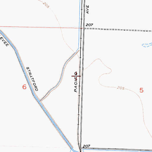Topographic Map of Marsala (historical), CA
