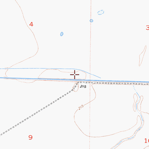 Topographic Map of Fowler Ranch (historical), CA