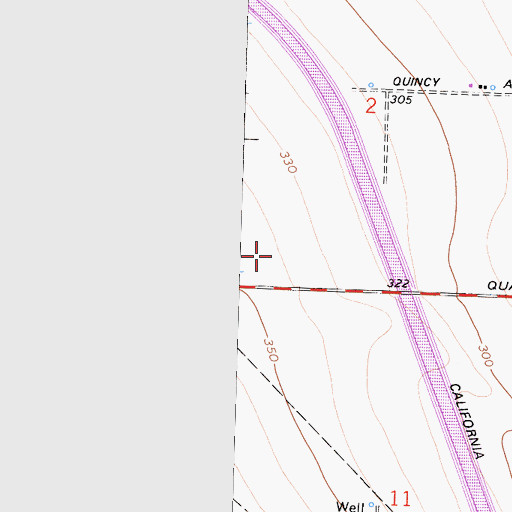 Topographic Map of Millham City (historical), CA