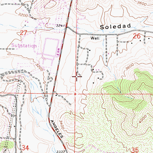 Topographic Map of Carder Ranch, CA