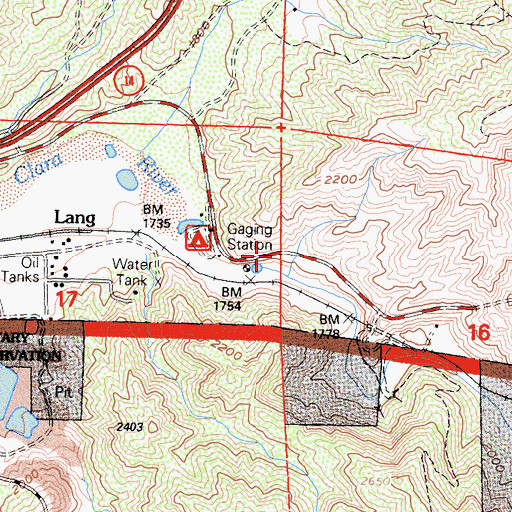 Topographic Map of Soledad Sulphur Springs (historical), CA