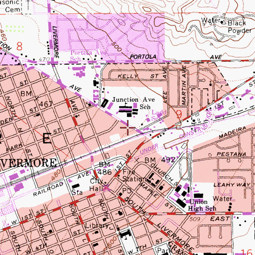 Topographic Map of Doolan Park, CA