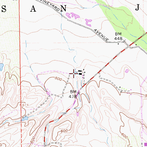 Topographic Map of Fenestra Winery, CA