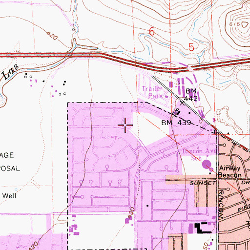 Topographic Map of Henry Park, CA
