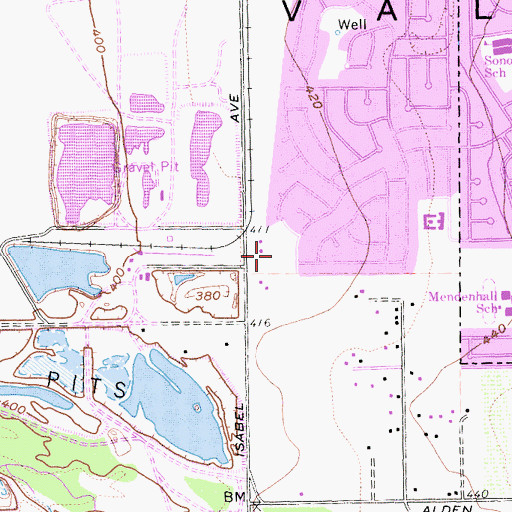 Topographic Map of Holmwell Park, CA