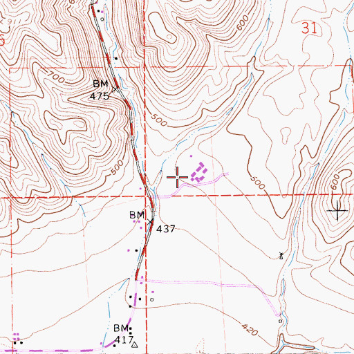 Topographic Map of Las Positas Learning Resources Center, CA
