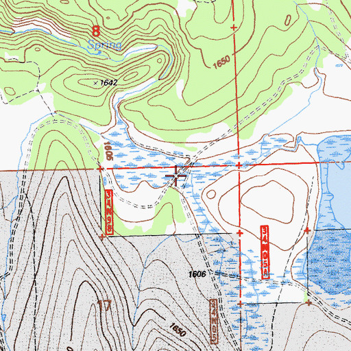 Topographic Map of Puls Camp Creek, CA