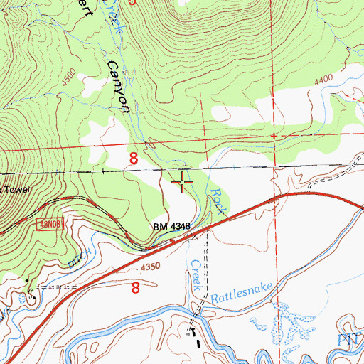Topographic Map of Daggert Canyon, CA