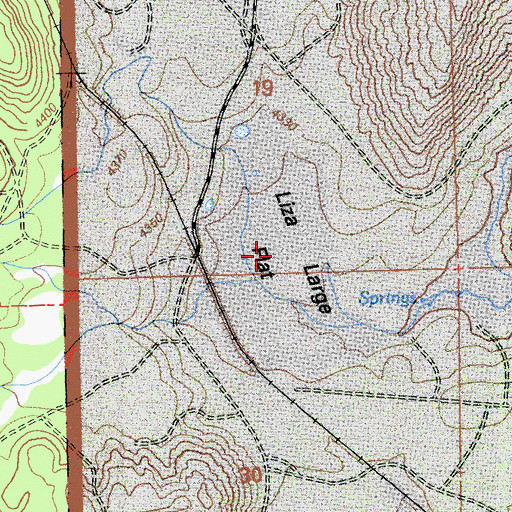Topographic Map of Liza Large Flat, CA