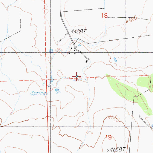 Topographic Map of Montgomery Canyon, CA