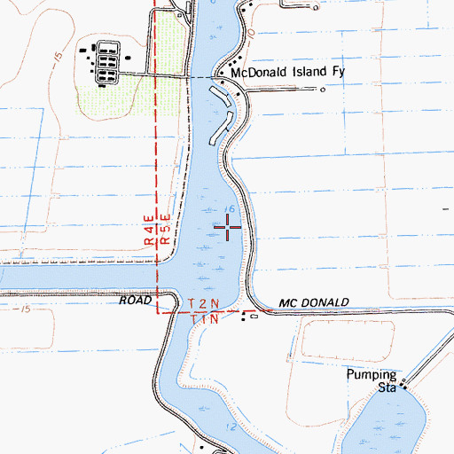 Topographic Map of Christensen Landing, CA