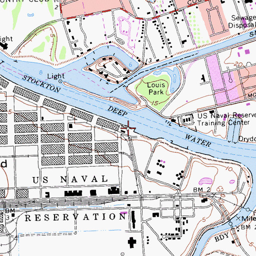 Topographic Map of Delfino Landing (historical), CA