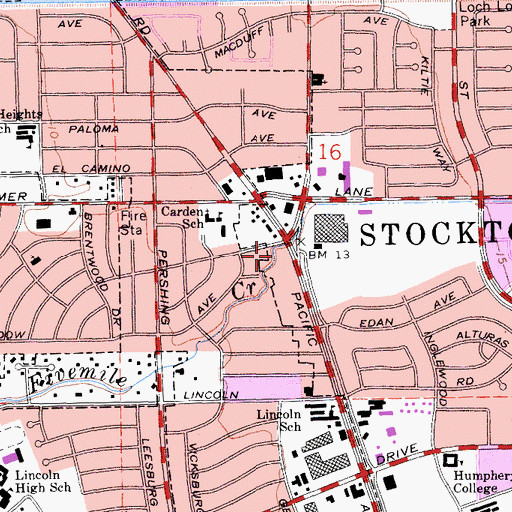 Topographic Map of Fivemile House (historical), CA