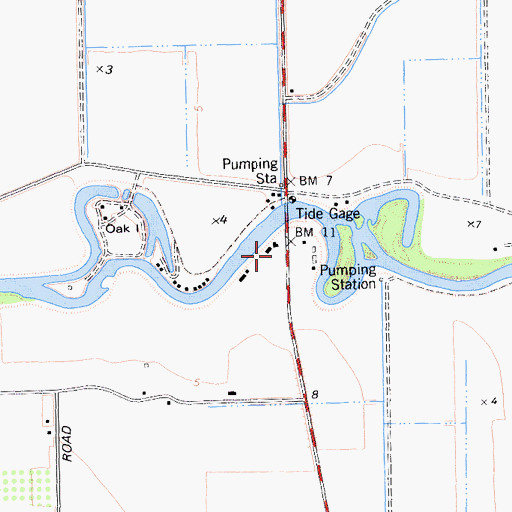 Topographic Map of Naglee School (historical), CA