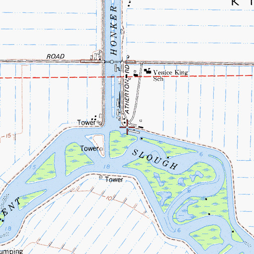 Topographic Map of Venice School (historical), CA