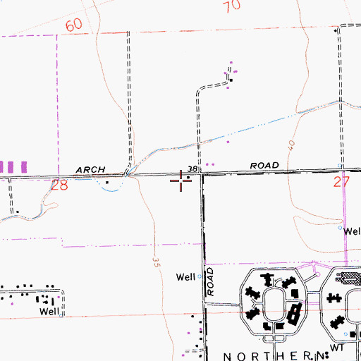 Topographic Map of Weber School (historical), CA