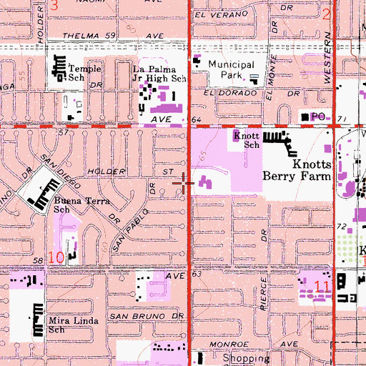 Topographic Map of Centralia School (historical), CA
