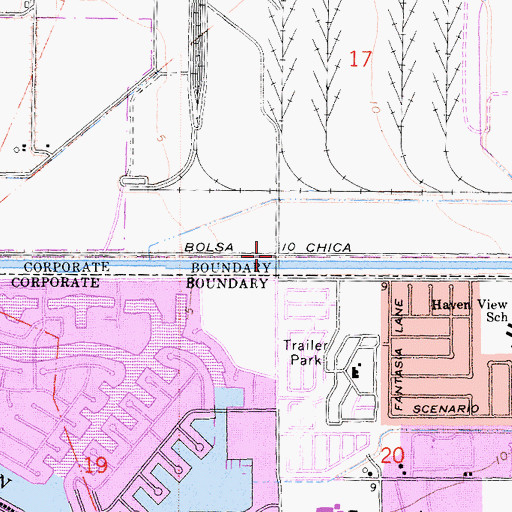 Topographic Map of Los Patos Gun Club (historical), CA