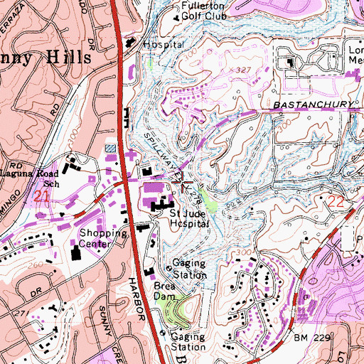 Topographic Map of Mexican School (historical), CA