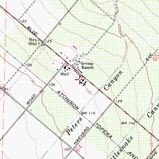 Topographic Map of Myford, CA
