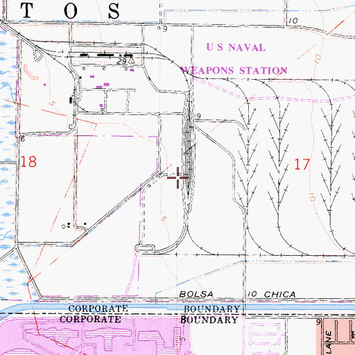 Topographic Map of Sunset Gun Club (historical), CA