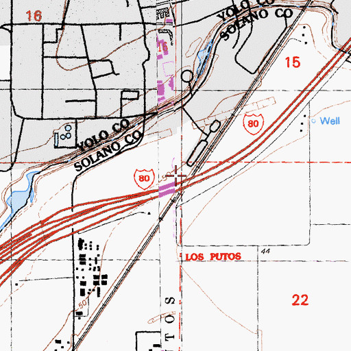 Topographic Map of Briggston (historical), CA