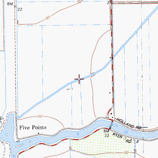 Topographic Map of Egbert Cut, CA