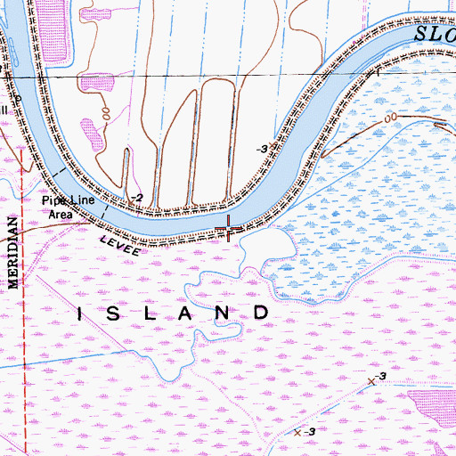 Topographic Map of Palmetto Landing, CA
