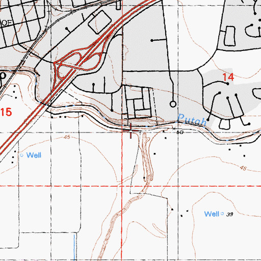 Topographic Map of Sykes Slough, CA
