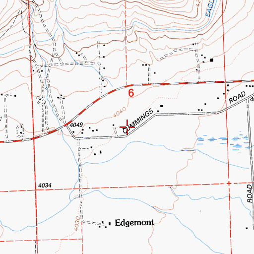 Topographic Map of Edgemont (historical), CA